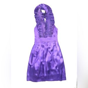 BCBGMaxAzria Halter Dress w/pockets Amethyst Size 0